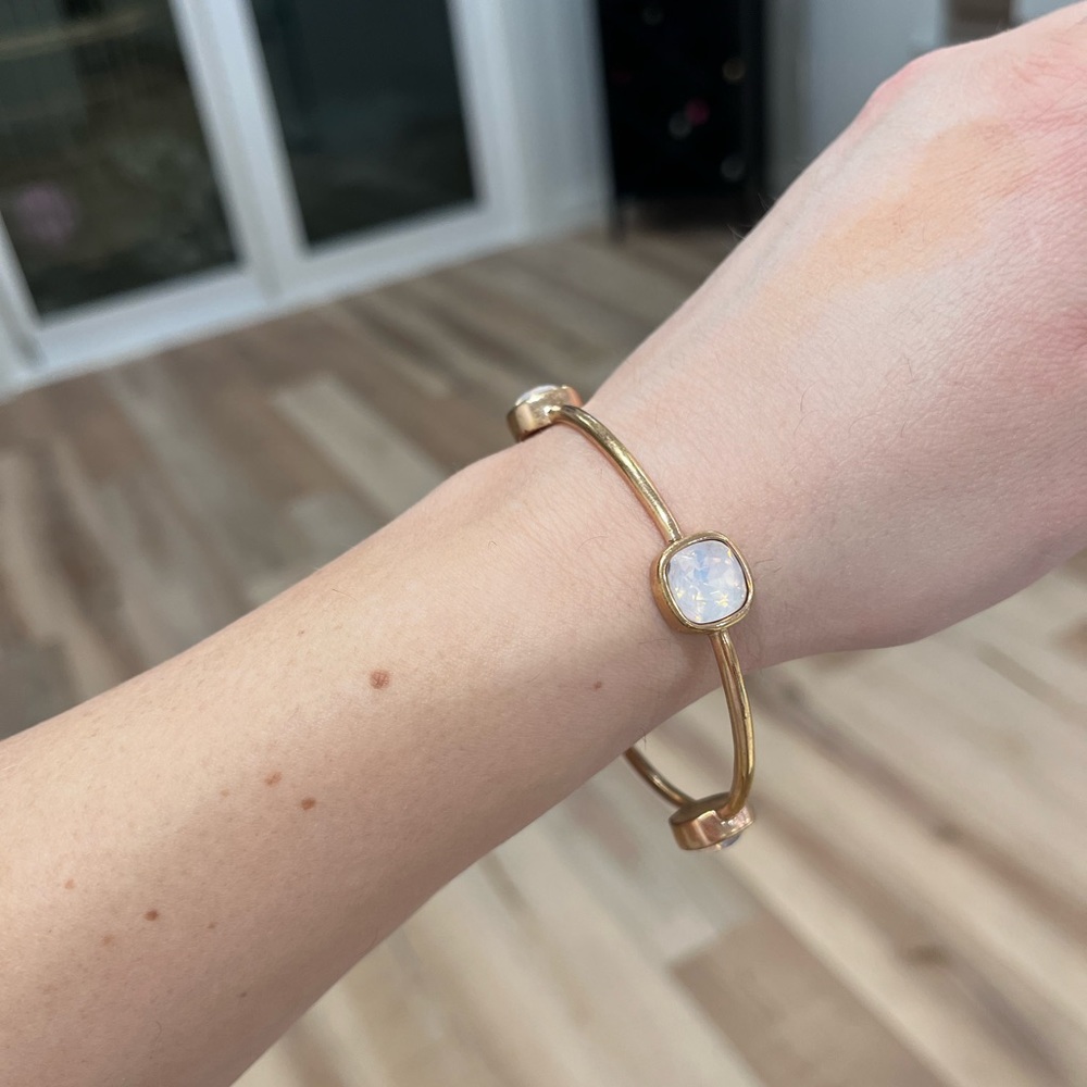 Coach bracelet. Lightly used- well cared for. Rose gold with pink opal stones.